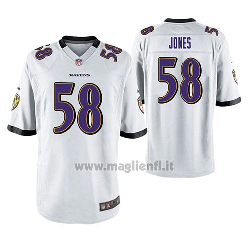 Maglia NFL Game Baltimore Ravens Alvin Jones Bianco